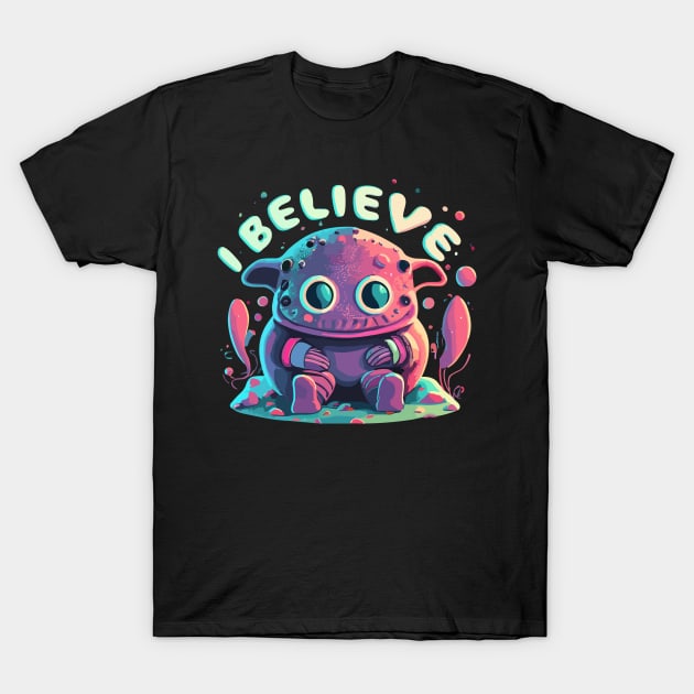 I Believe Sci-Fi Enthusiast T-Shirt by D3monic